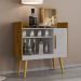 Aparador Bar Cafe 1 Porta Cafe 71 cm Cinamomo Off White BECHARA