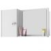 Armario Espelheira 1 Porta 57 cm Genova Branco BECHARA 
