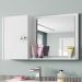 Armario Espelheira 1 Porta 57 cm Genova Branco BECHARA 