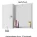 Armario Espelheira 1 Porta 57 cm Genova Branco BECHARA 