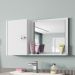 Armario Espelheira 1 Porta 57 cm Genova Branco BECHARA 