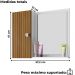 Armario Espelheira 1 Porta 57 cm Genova Branco Ripado BECHARA