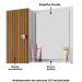 Armario Espelheira 1 Porta 57 cm Genova Branco Ripado BECHARA