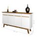 Balcão 4 Portas Valiente Branco Cinamomo