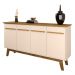 Balcão 4 Portas Valiente Off White Cinamomo