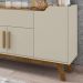 Balcão Aparador Buffet 4 Portas 1 Gaveta Future Off White/Cinamomo - Bechara