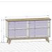 Balcão Aparador Buffet Opala 3 Portas Madeira Cinamomo/Branco - Bechara