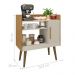 Bancada Aparador Café com Porta Lincon Cinamomo/Off-White