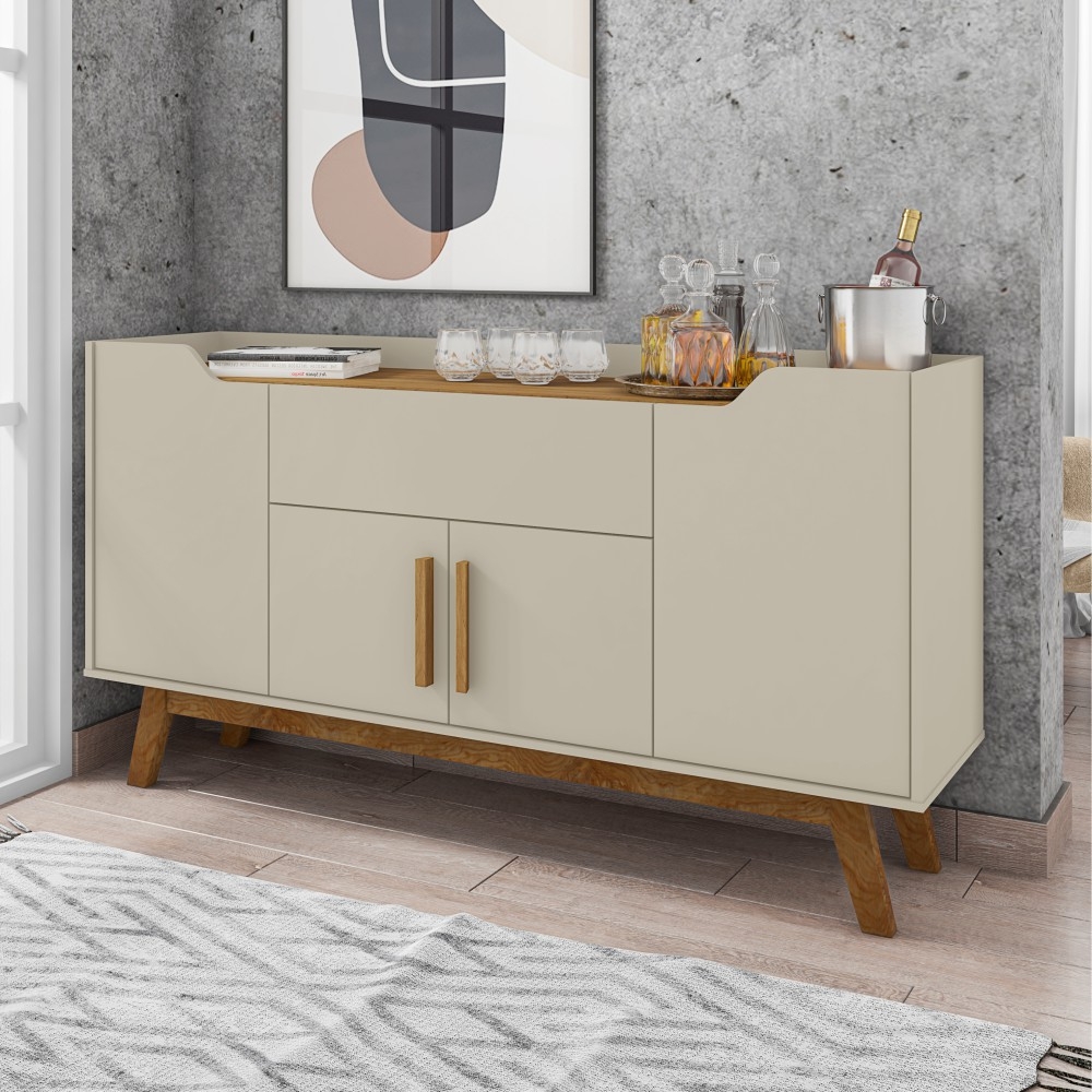 Buffet Aparador com Gaveta Impressious Off White Cinamomo