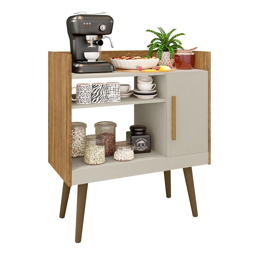 Buffet Mesinha Coffee com Porta Phill - Marrom