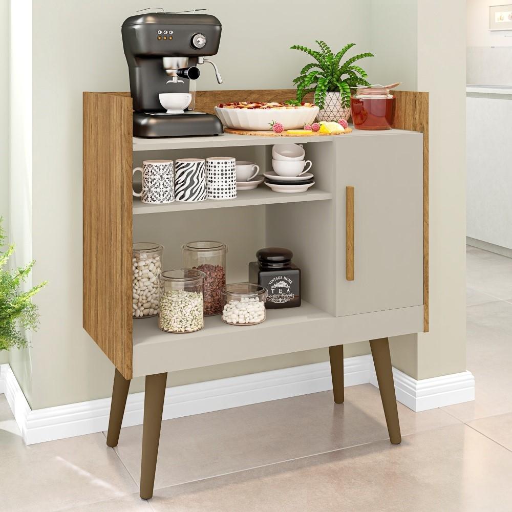 Buffet Mesinha Coffee com Porta Phill - Marrom