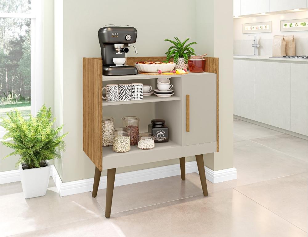 Buffet Mesinha Coffee com Porta Phill - Marrom
