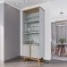 Cristaleira 4 Portas Madri 180x70 cm Off White Cinamomo BECHARA