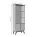 Cristaleira 4 Portas Sunny Off White Cinamomo