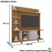 Estante Home Tv 47 Pol 160 cm Taurus Cinamomo Off White BECHARA