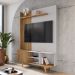 Estante Home Tv 55 Pol 136 cm Corumbau Cinamomo Off White BECHARA