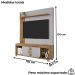 Estante Home Tv 65 Pol 160 cm Maragogi Cinamomo Off White BECHARA