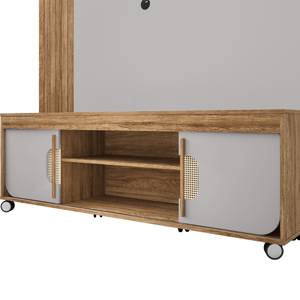 Estante Home Tv 65 Pol 160 cm Maragogi Cinamomo Off White BECHARA