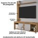 Estante Home Tv 65 Pol 160 cm Maragogi Cinamomo Off White BECHARA