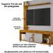 Estante Home Tv 65 Pol 160 cm Maragogi Naturalle Off White BECHARA