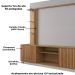Estante Home Tv 65 Pol 201 cm Atlanta Cinamomo Off White BECHARA