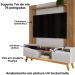 Estante Home Tv 75 Pol 180 cm Atalaia Cinamomo Off White BECHARA