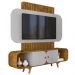 Estante Home Tv 75 Pol 180 cm Embau Naturalle Off White BECHARA