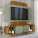 Estante Home Tv 75 Pol 180 cm Embau Naturalle Pistache BECHARA