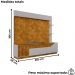 Estante Home Tv 75 Pol 210 cm Dallas Naturalle Off White BECHARA
