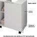 Gabinete Banheiro Pia de Coluna Pequin 56 cm Branco BECHARA 