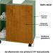 Gabinete Banheiro Pia de Coluna Pequin 56 cm Pistache Naturalle BECHARA