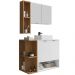 Gabinete Espelheira E Cuba Branca 70 cm Ibiza Branco Naturalle BECHARA 