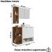 Gabinete Espelheira E Cuba Branca 70 cm Ibiza Branco Naturalle BECHARA 