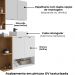 Gabinete Espelheira E Cuba Branca 70 cm Ibiza Branco Naturalle BECHARA 