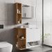Gabinete Espelheira E Cuba Branca 70 cm Ibiza Branco Naturalle BECHARA 