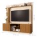 Home para TV com Led Cassiane Cinamomo Off White Pintura 3D Ripada