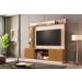 Home para TV com Led Cassiane Cinamomo Off White Pintura 3D Ripada