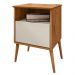Mesa De Cabeceira 1 Gaveta 45 cm Cancun Naturalle Off White BECHARA