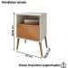 Mesa De Cabeceira 1 Gaveta 45 cm Cancun Off White Naturalle BECHARA