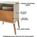 Mesa De Cabeceira 1 Gaveta 45 cm Cancun Off White Naturalle BECHARA