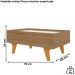 Mesa De Centro Com Espelho 1 Gaveta Sena 90 cm Naturalle BECHARA
