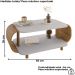 Mesa De Centro Organica Floripa 92 cm Off White Naturalle BECHARA