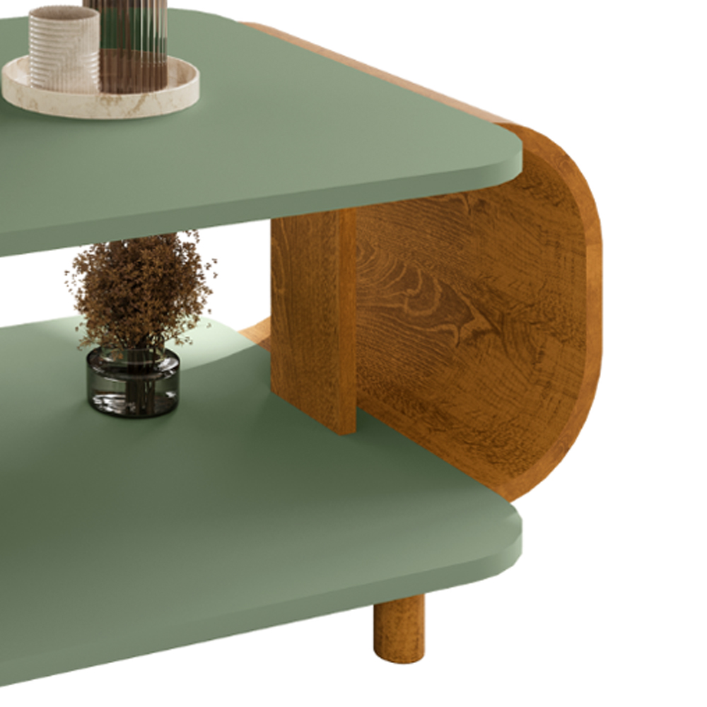Mesa De Centro Organica Floripa 92 cm Pistache Naturalle BECHARA