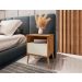 Mesa de Cabeceira 1 Gaveta Londres Naturalle Off White