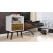 Mesa de Cabeceira Quarto Cama Retro com Gaveta Br Rustico