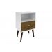 Mesa de Cabeceira Quarto Cama Retro com Gaveta Br Rustico