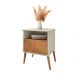 Mesa de Cabeceira Retro Liverpool  Off White Naturalle