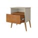 Mesa de Cabeceira Retro Liverpool  Off White Naturalle
