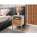 Mesa de Cabeceira Retro Liverpool  Off White Naturalle