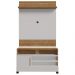 Painel Guaratuba E Rack Pipa Tv 48 Pol 108 cm Cinamomo Off White BECHARA